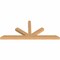 Ekena Millwork Saratoga Timber Gable Bracket, Western Red Cedar, 108"W x 45"H x 5 1/2"D x 5 1/2"F, 10/12 Pitch GBW108X45X0606SAR00SWR - alternate 3